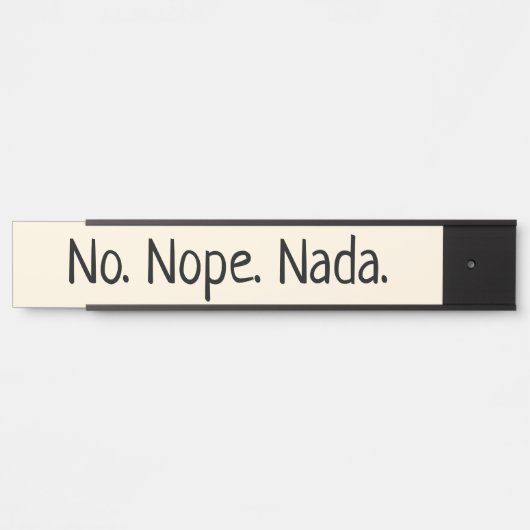 ノーペナダユーモアのある サインプレート (正面)