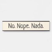 ノーペナダユーモアのある サインプレート (正面)