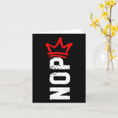 ノーペ王の抗議サインおもしろいアンチトランプ4日 カード (黄色い花)