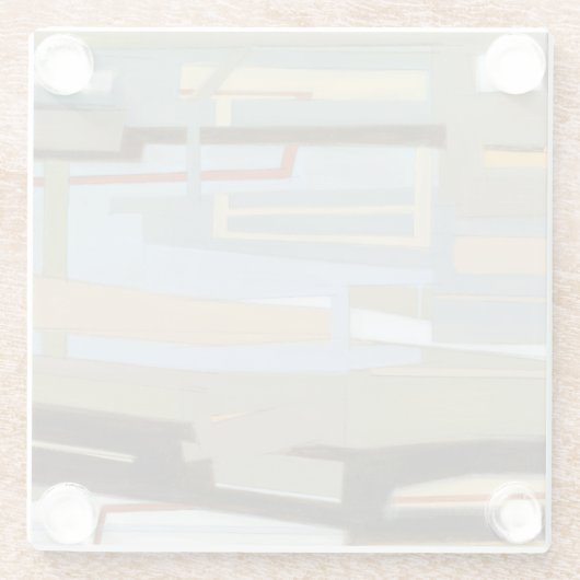 ノーマモダン・ワ絵画イアットによる自由な表現 ガラスコースター (裏面)