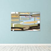 ノーマモダン・ワ絵画イアットによる自由な表現 キャンバスプリント (インサイチュ (ウッドフロア))