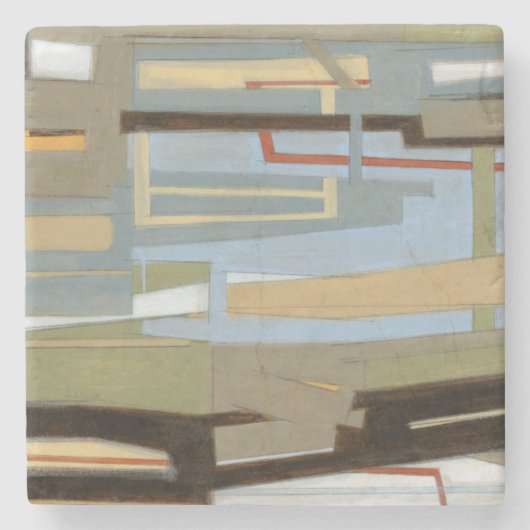 ノーマモダン・ワ絵画イアットによる自由な表現 ストーンコースター (正面)