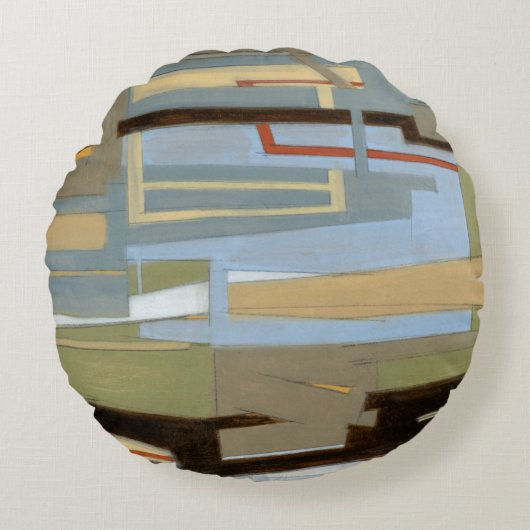 ノーマモダン・ワ絵画イアットによる自由な表現 ラウンドクッション (正面)