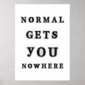 ノーマルは何も得ない ポスター (正面)