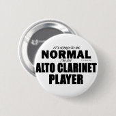 ノーマルアルトクラリネットプレーヤー 缶バッジ (正面&裏面)
