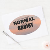 ノーマルオボリスト楕円ステッカー 楕円形シール (封筒)