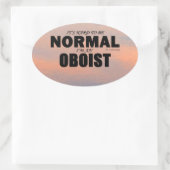 ノーマルオボリスト楕円ステッカー 楕円形シール (バッグ)