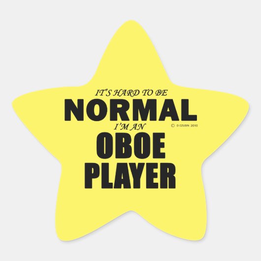 ノーマルオーボエ選手スターステッカー 星シール (正面)