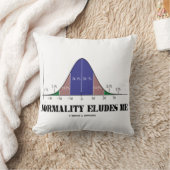 ノーマルナリティ私のベルカーブ統計ギークユーモア クッション (ブランケット)