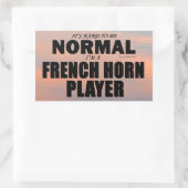 ノーマルフランスのホーンプレーヤー長方形シール 長方形シール (バッグ)