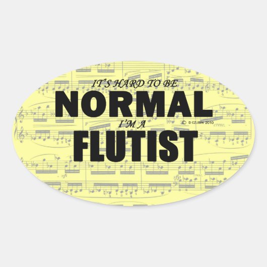 ノーマルフルティスト楕円ステッカー 楕円形シール (正面)