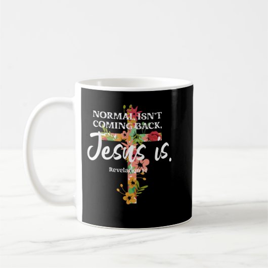 ノーマル来isNot's BackイエスはTシャツ コーヒーマグカップ (左)