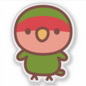 ノーマル ピーチフェイス ラブバード シール (正面)