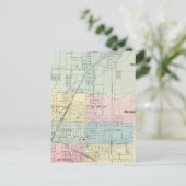 ノーマル・ブルーミントンの地図 ポストカード (スタンド正面)