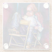 ノーマンは寝る時の方が好きだ ガラスコースター (裏面)