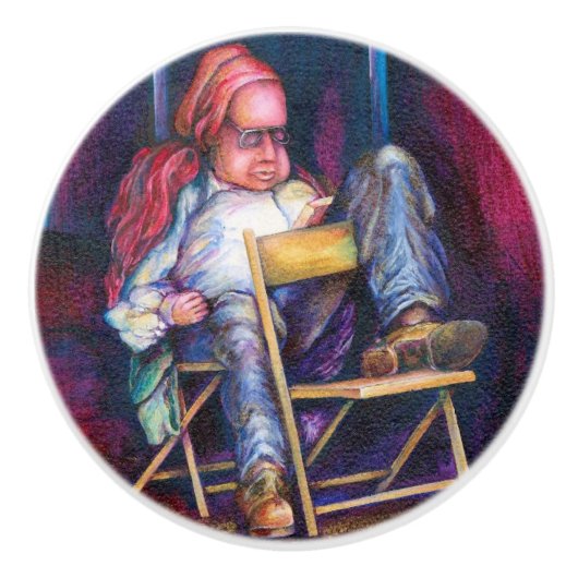 ノーマンは寝る時の方が好きだ セラミックノブ (正面)