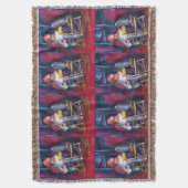 ノーマンは眠っている間に絵を描くことを好む スローブランケット (正面縦)