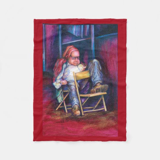 ノーマンは眠りを覚えたい フリースブランケット (正面)