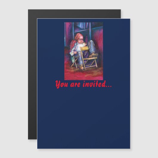 ノーマンは眠りを覚えたい マグネット招待状 (正面/裏面)