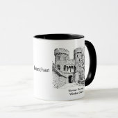 ノーマンゲートウェイ、ウィンザーキャッスル（編集可能な名前） マグカップ (正面右)
