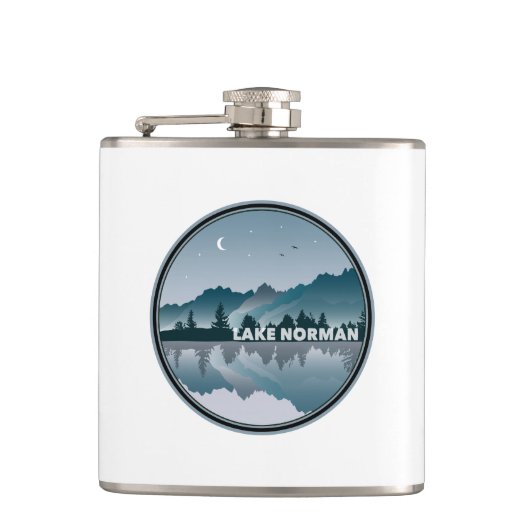ノーマンノースカロライナ湖反射 フラスク (正面)