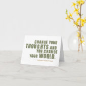 ノーマンビンセントペール引用文 カード (黄色い花)