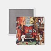 ノーマンロックウェル マグネット (正面/裏面)