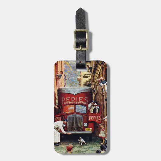 ノーマンロックウェル ラゲッジタグ (正面縦)