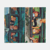 ノーマン来・ロックウェルが フリースブランケット (正面(横))