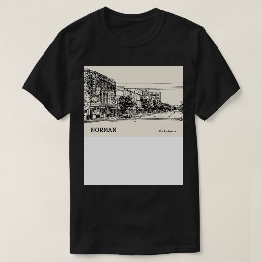 ノーマン・オクラホマ1 Tシャツ (デザイン正面)