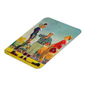 ノーマン・ロックウェルによるコイン・トス マグネット (左側)