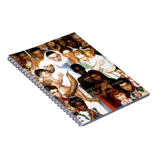 ノーマン・ロックウェルによるゴールデン・ルール（他の人々に対して行う） ノートブック (右側)