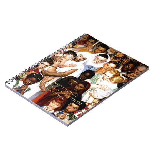 ノーマン・ロックウェルによるゴールデン・ルール（他の人々に対して行う） ノートブック (左側)