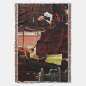 ノーマン・ロックウェルによる結婚許可証 スローブランケット (正面縦)