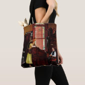 ノーマン・ロックウェルによる結婚許可証 トートバッグ (クローズアップ)