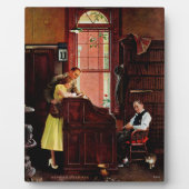 ノーマン・ロックウェルによる結婚許可証 フォトプラーク (正面)