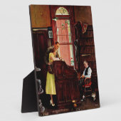 ノーマン・ロックウェルによる結婚許可証 フォトプラーク (側面)