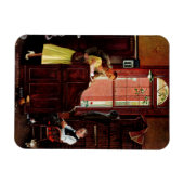 ノーマン・ロックウェルによる結婚許可証 マグネット (横)