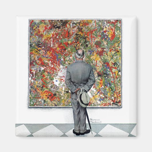 ノーマン・ロックウェルのアートコンノスユア マグネット (正面)