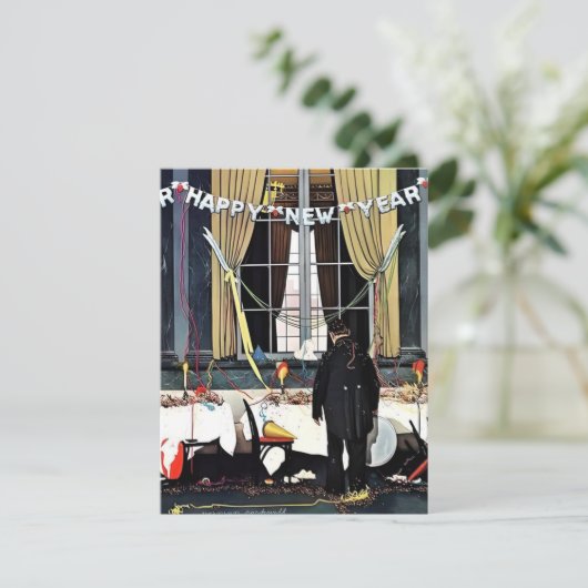 ノーマン・ロックウェルの「新年の喜び」 シーズンカード (スタンド正面)