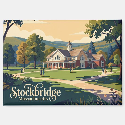 ノーマン・ロックウェル美術館 USA マグネット (正面)