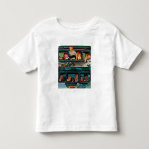ノーマン・ロックウェル著来ては去って行くこと トドラーTシャツ