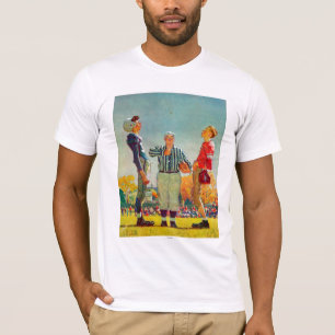 ノーマン・ロックウェル著硬貨のトス Tシャツ