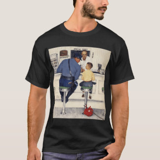 ノーマン・ロックウェル風アートスタイル 少年少女 ギフト Tシャツ