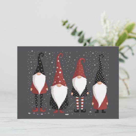 ノーミーズラバー 面白いノームのクリスマス シーズンカード (スタンド正面)