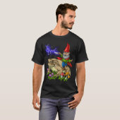 ノームがヒキガエルBufo Alvariusに乗る Tシャツ (正面フル)