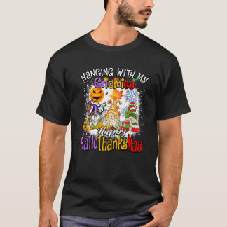 ノームたちとハッピーハロサンクスマス一家 Tシャツ