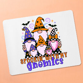 ノームたちとハロウィンを楽しむ: レトロなハロウィンの友達 マウスパッド