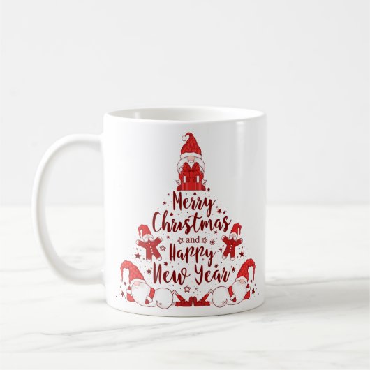 ノームとジンジャーブレッドのクリスマスツリー コーヒーマグカップ (左)