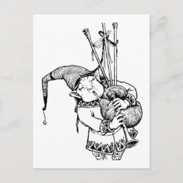 ノームと彼のバグパイプ ポストカード